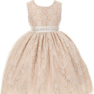 Flower Girl Dress Little Girls Big Girls Toddler Lace Easter Birthday outfit